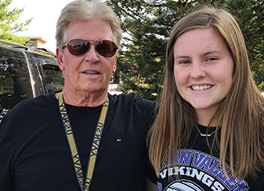 Thomas C. McLeod poses with daughter, Madison C. McLeod.