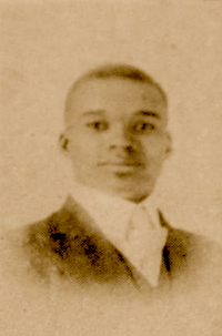 Photograph of Percival L. Prattis from Crimson and Gold (Ferris Institute Yearbook) 1917.