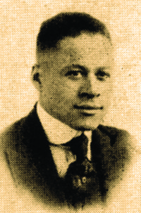 Photograph of Percy A. Fitzgerald from Crimson and Gold (Ferris Institute Yearbook) 1920.