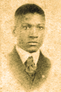 Photograph of Belford V. Lawson from Crimson and Gold (Ferris Institute Yearbook) 1920.